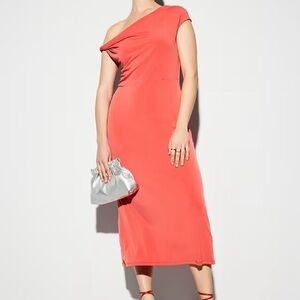 NWT Old Navy The Occasion Orange Midi Dress Size Large